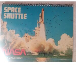 Collector's Vintage 1987 NASA Space Shuttle Calendar Challenger Crew Tribute